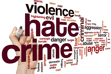 hate crime stock photo