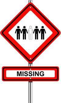 missing person sign