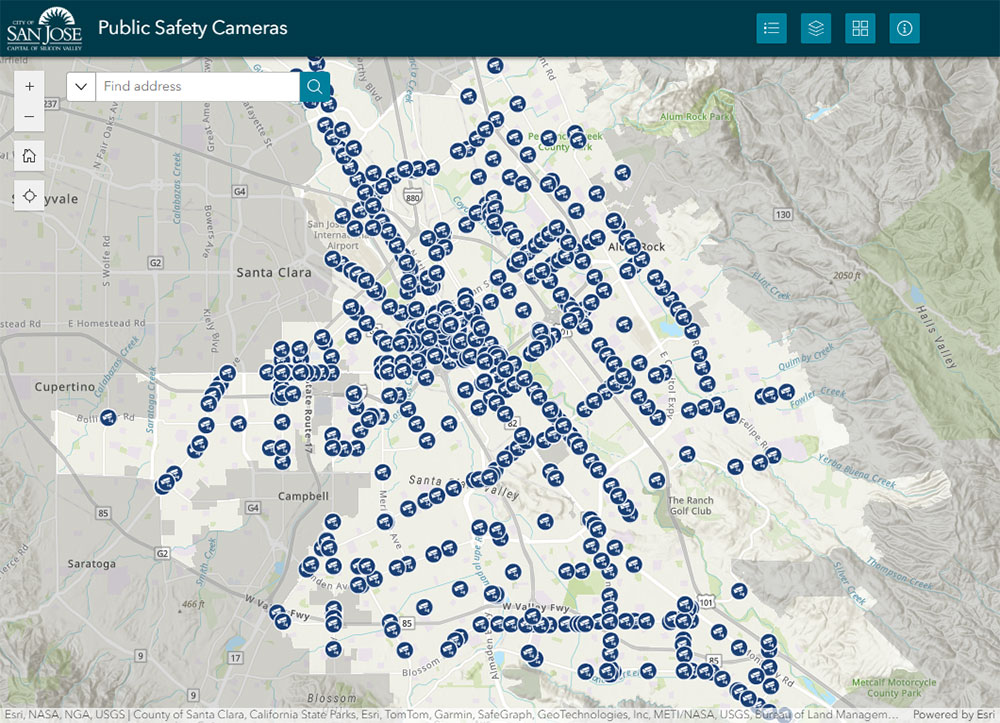public safety camera map