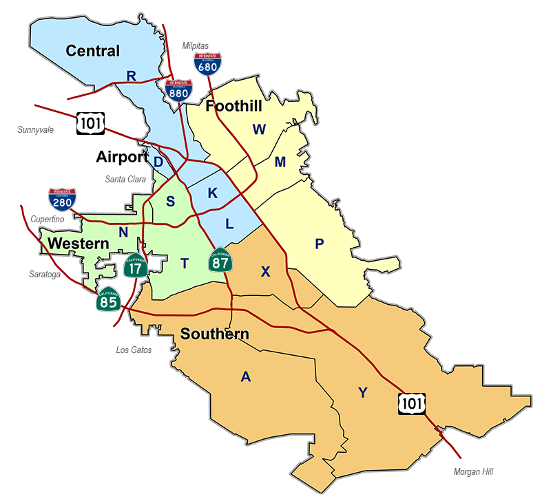 san jose police map