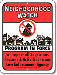 neighborhood watch sign